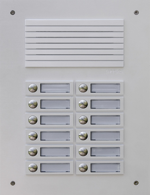 Standart-Klingeltableau aus Aluminium, mit Unterputzkasten Anti Vandalismus Schutzklasse 1